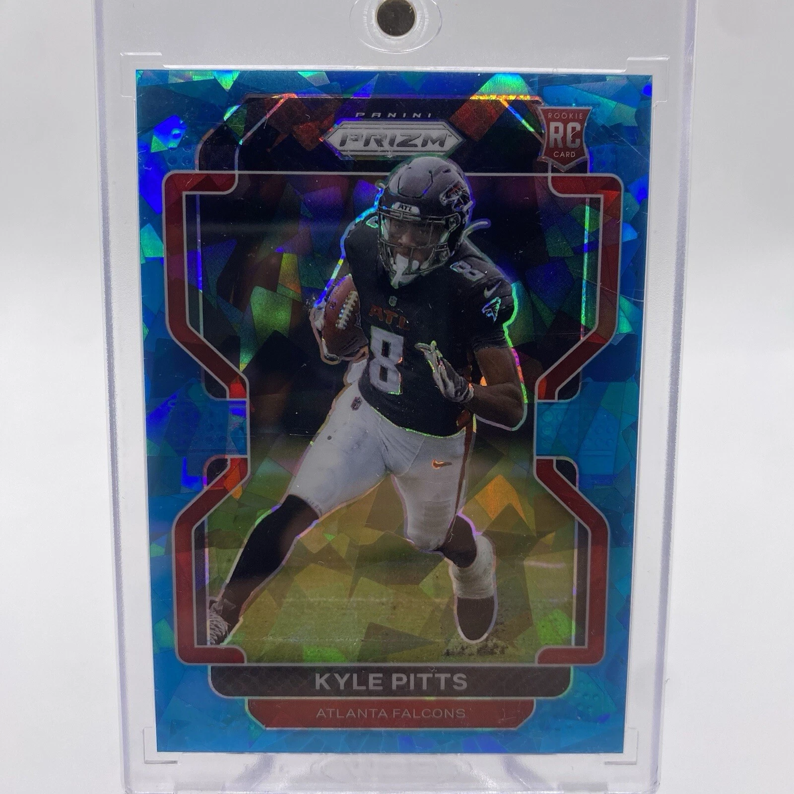 2021 Panini Prizm Rookie Blue Ice Prizm #341 Kyle Pitts /99 (RC) Atlanta Falcons