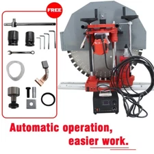 220V 9.35HP Concrete Wall Cutter for Brick/Concrete Wall 16.1" Max Cutting Depth