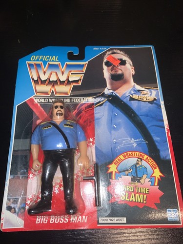 WWF Hasbro Big Boss Man #1 Blue Card series Americ...