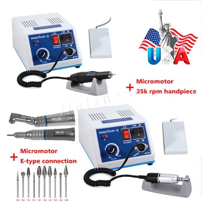 Dental Lab Marathon Electric Micromotor Polisher N3 /35K RPM Motor Handpiece USA