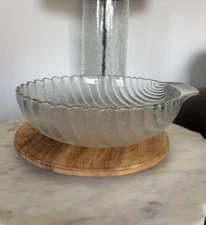 Vintage Anchor Hocking Shell Collection Salad Bowl Set 1 Serving + 5 Individual