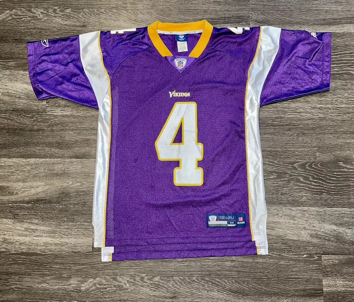 Mens Brett Favre #4 Reebok NFL On Field Minnesota Vikings Vintage