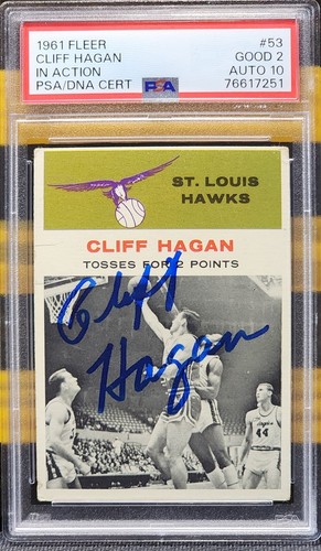 Cliff Hagan #53 1961 Fleer card