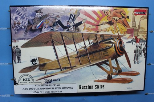 Roden 617 1/32 Spad VII C.1 con cielos rusos caza francés modelo a escala Primera Guerra Mundial - Imagen 3 de 12