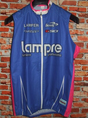 Lampre Sleeveless Biemme Cycling Jersey Shirt Size XL
