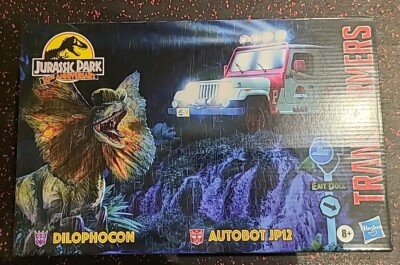 Jurassic Park x Transformers Dilophocon & Autobot JP12 Figures