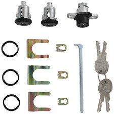 Doors Hatch Lock Cylinder Set Black Py472 For Camaro 1993-2002 Firebird New