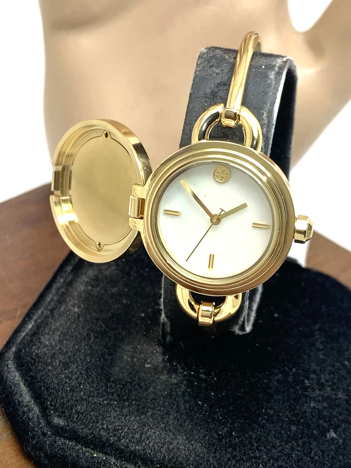 Tory Burch Women's Watch TBW6018SET Mother of Pearl Dial Quartz Bangle Gold - Image 2 of 4