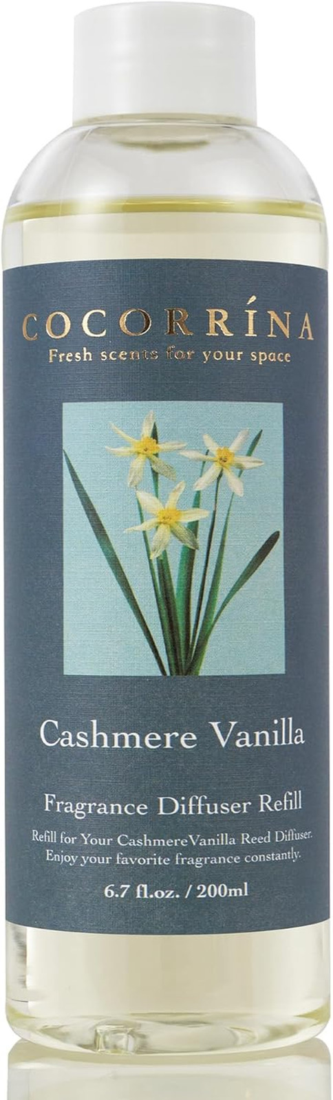 Reed Diffuser Refill - Cashmere Vanilla 6.7 Oz. Scented Oil for Reed Diffuser Ho