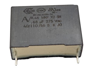 1 Piece Capacitor 680nf 0,68uf 275v AC Class X 2 Step 15mm 17,5 x 15,5 x 9,5
