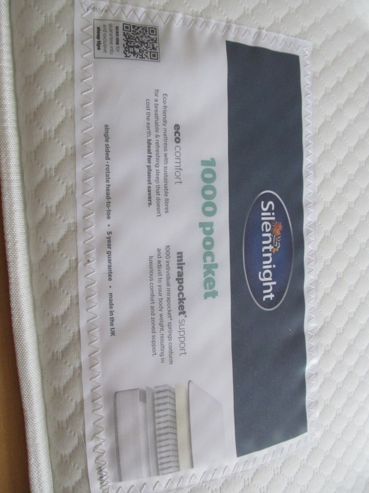 SilentNight 1000 Pocket Tufted Double Mattress eBay