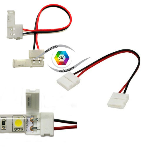 CONFEZIONE 5 PEZZI GIUNTO CONNETTORE PER STRISCIA STRIP LED MONOCOLORE - Foto 6