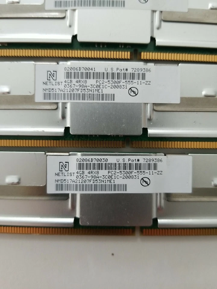 NMD517A21207FD53NIME1 16GB 4x4GB DDR2 PC2-5300F ECC REGISTERED FB-DIMM 4RX8 - Image 3 of 4