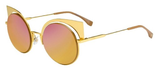 NEW FE40159U 74Z FENDI SUNGLASSES WOMEN OVAL PINK GOLD  display picture 3