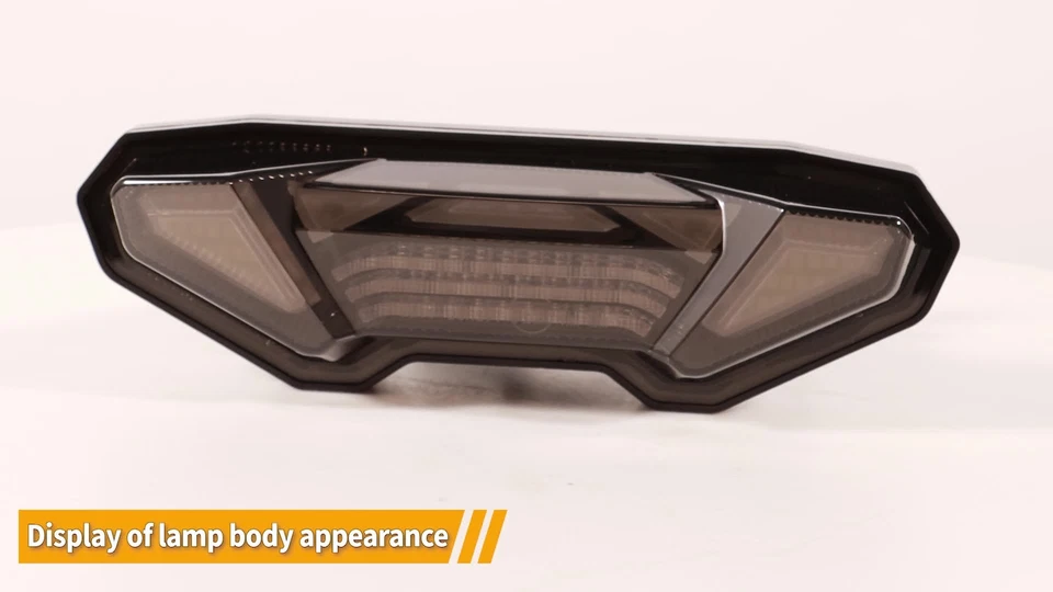 Luz trasera de freno LED ahumada Emark para Yamaha MT09 FZ09 2014-2016 MT-10 2016-2021 Foto 3 de 4