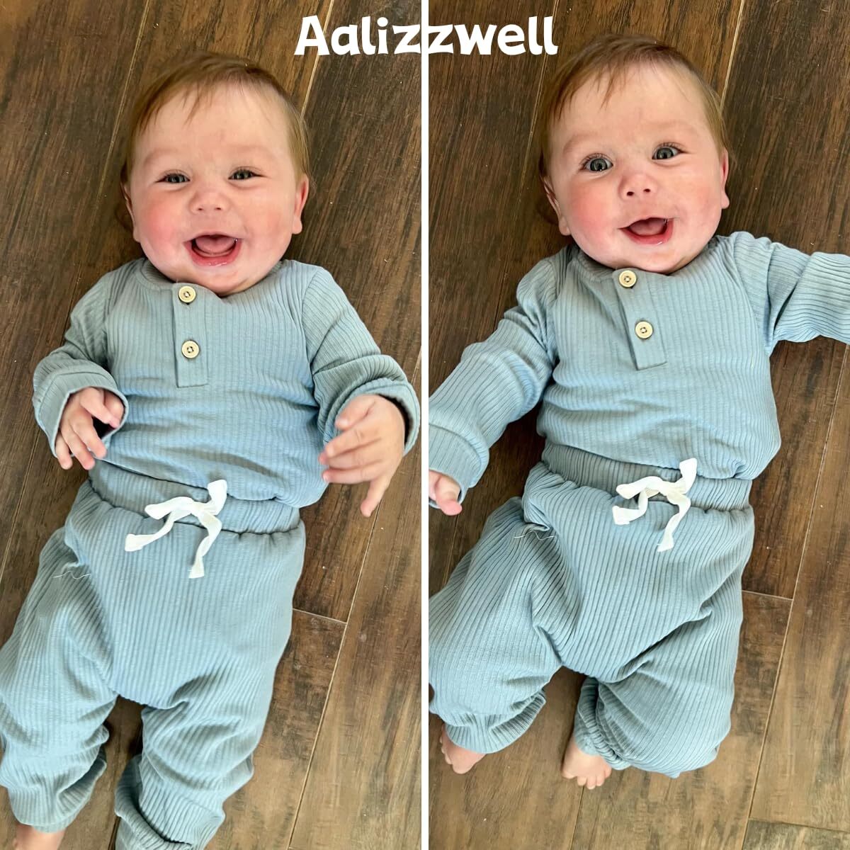 Aalizzwell Infant Baby Girls Long Sleeve Outfit - Fall Winter Tunic Set With Headband