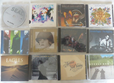 Lot:CLASSIC ROCK- 12 x CD : STEELY DAN/EAGLES/NEIL YOUNG/CREAM/THIN LIZZY/U2 ETC
