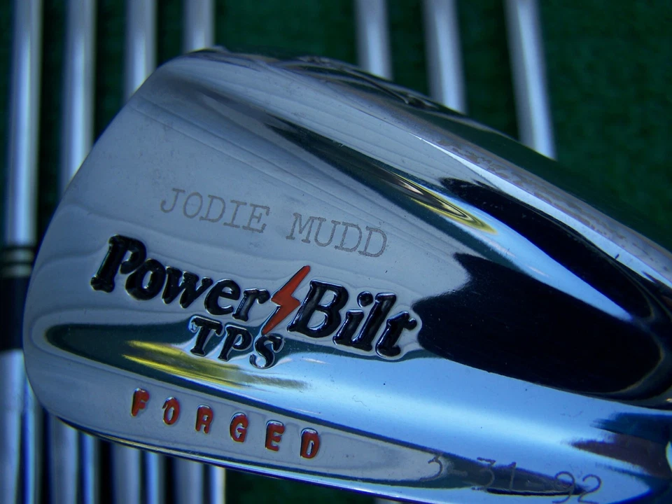 PowerBilt TPS Jodi Mudd Forged Iron Set 2-PW Steel S300U Shaft Irons USA MADE RH - Image 2 of 4