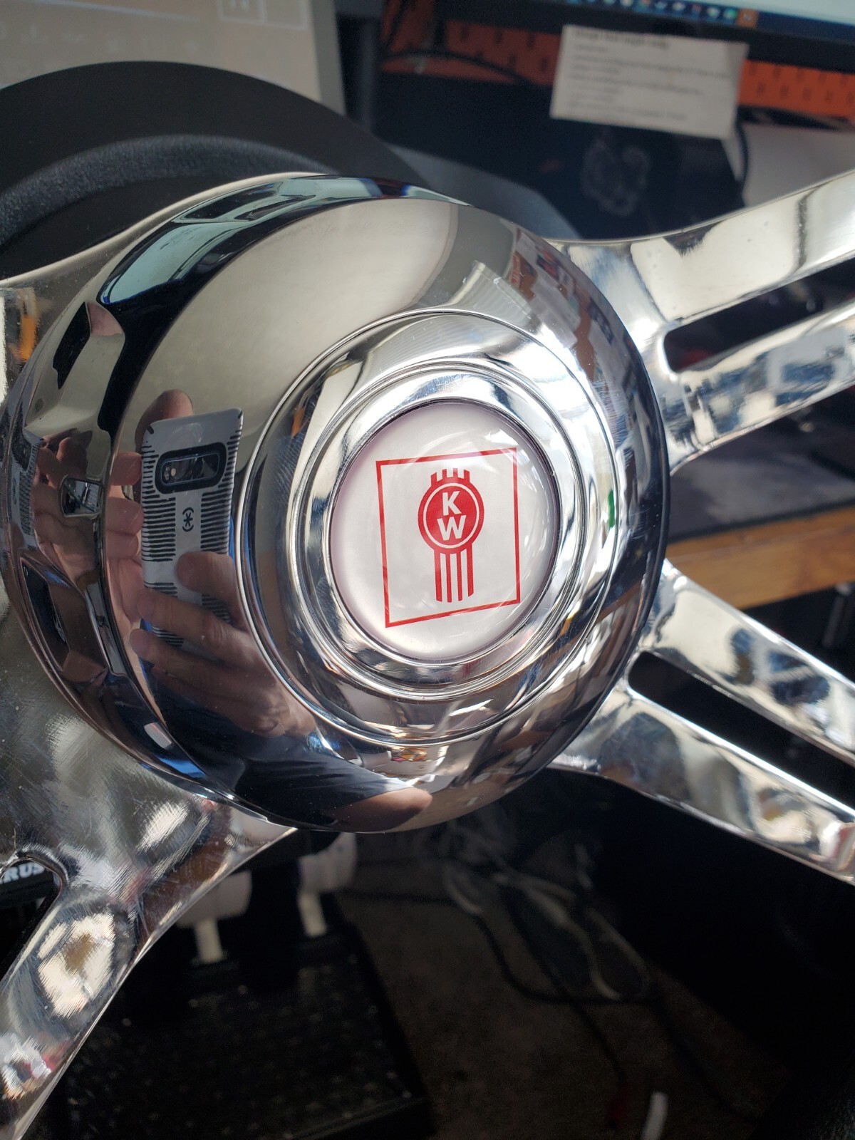 Kenworth Steering Wheel horn button 1.5 inches Epoxy Sticker eBay