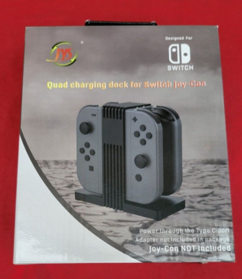 4in1 Ladestation Dockingstation Charger für Nintendo Switch Joycon-Controller