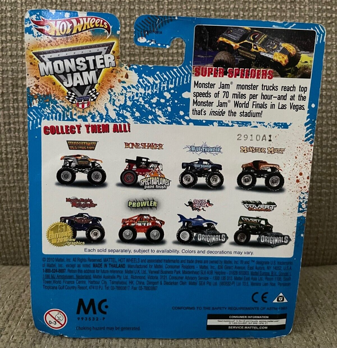 HOT WHEELS MONSTER JAM MECHANICAL MISCHIEF #22/80 TATTOO *NU* | eBay