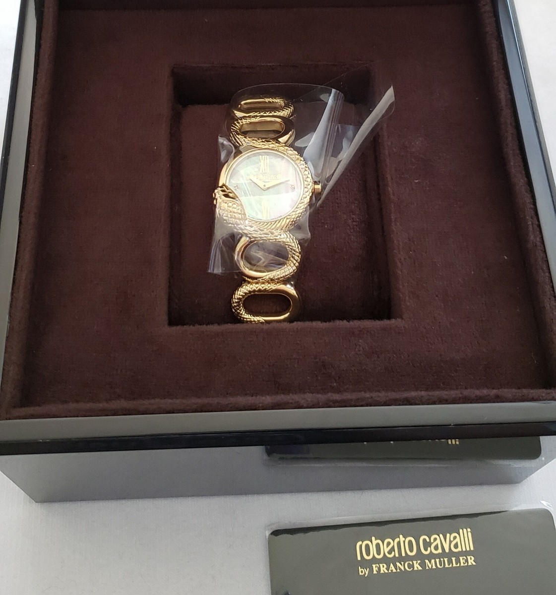 Roberto Cavalli by Franck Muller Womans Snake Bracelet Watch