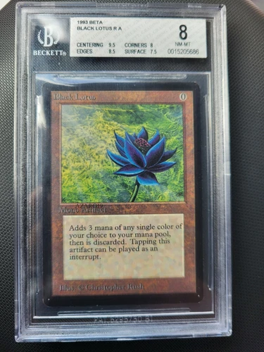 Black Lotus BGS 8 NM-MT 1993 Original English MTG Beta Limited Edition Power 9