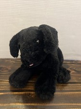 Melissa and Doug Black Lab Plush Stuffed Animal Realistic Dog Labrador
