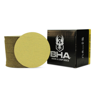 50 Pack - 6'' Inch 40 Grit No Hole Hook & Loop Sanding Discs Orbital DA Sandpaper