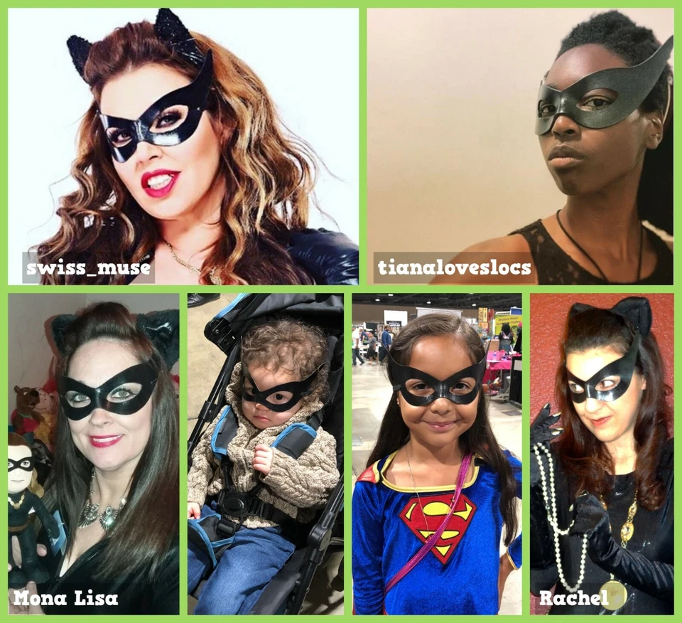 Catwoman Mask Glitter Classic Newmar 1966 Batman - MOST Authentic- FREE Bonus! - Image 4 of 4