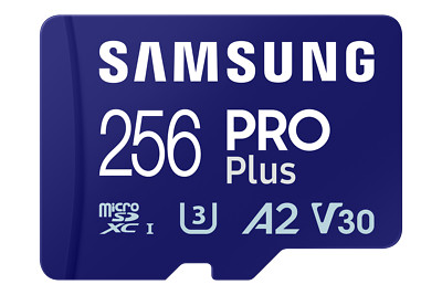 Samsung PRO Plus microSDXC  UHS-I Speicherkarte 256 GB mit USB-Kartenleser