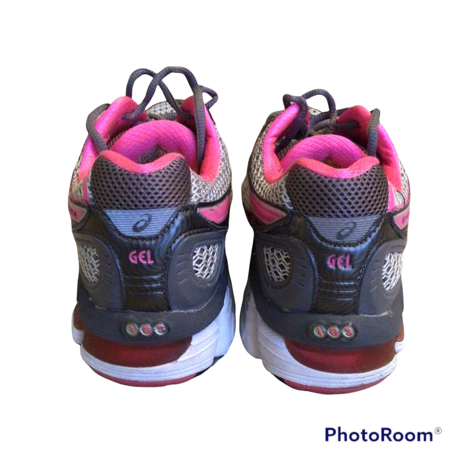 ASICS Gel Hayand 18 Women’s Size 8.5 Pink Silver Solyte Athletic READ NO INSOLES thumbnail 5