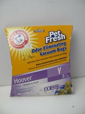 ARM & HAMMER ODOR ELIMINATING VACUUM BAGS HOOVER Y (2 BAGS)