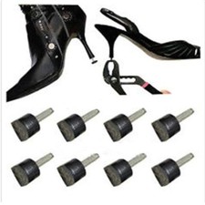 2 TACCHI DI RICAMBIO UNIVERSALI PER SCARPE CON TACCO A SPILLO TACCHETTI NERI