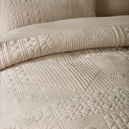 Catherine Lansfield Folkstone Geo Duvet Cover Bedding Range Natural - Picture 28 of 34