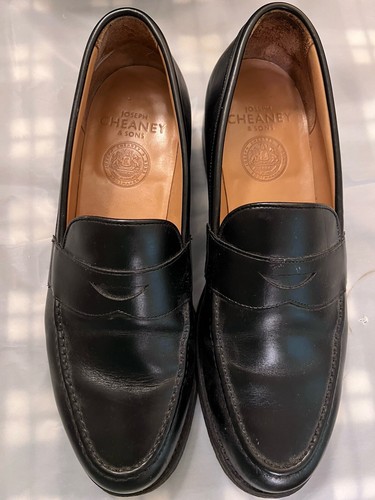 Joseph Cheaney & Sons Men's Black Penny Loafer Sz 11 US / sz 9 UK