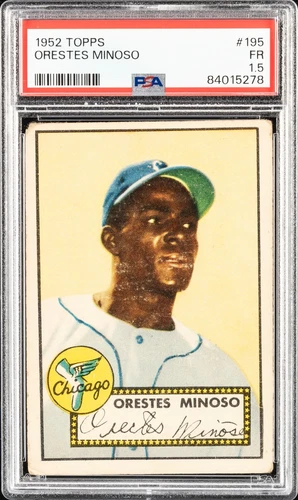 1952 Topps - #195 Minnie Minoso (RC) PSA 1.5