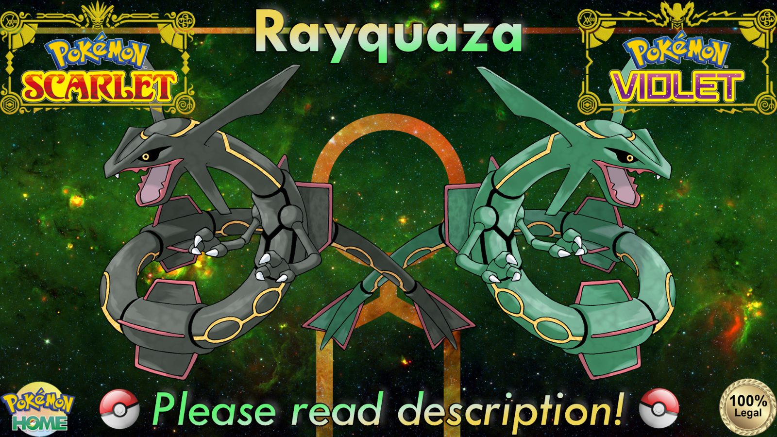 SHINY RAYQUAZA 6IV RARE Exclusive Pokemon Scarlet & Violet -  Israel