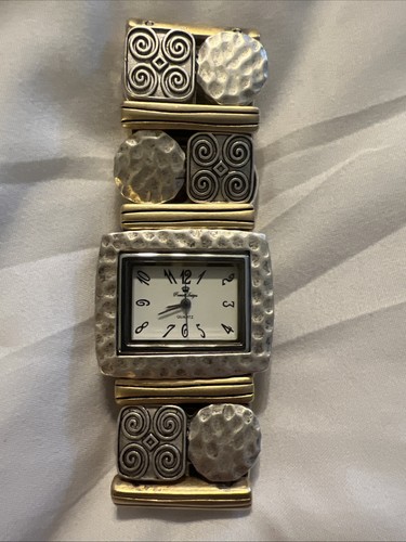 Premier Designs 'Alli' stretch Ladies Matte Gold Tone Finished Watch