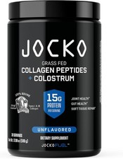 Jocko Fuel Collagen Peptides + Colostrum Powder,Unflavored|30 Serving