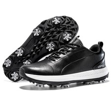 Scarpe da golf professionali di lusso sneakers uomo borchie fisse golfisti scarponi da passeggio