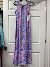 Lulu B L Paisley Keyhole Sleeveless Maxi Dress Upf50