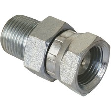 Apache 1/4 In. Male Pipe x 1/4 In. Female Pipe Swivel Hydraulic Hose Adapter