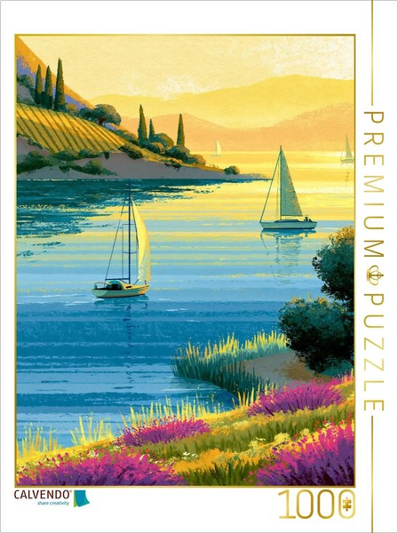 Calvendo Puzzle Sails In The Morning Light | 1000 Pieces, Finished Size 25.2 × 1-image