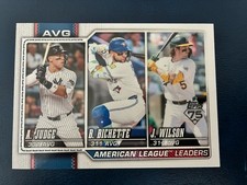 2026 Topps Series 1 - League Leaders Aaron Judge, Bo Bichette, Jacob Wilson #204