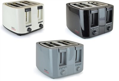 KitchenPerfected 4 Scheiben Extra Breite Schlitze Toaster