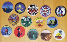 Lot of 14 Vintage 1990s TR V Numbered Pogs Mixed Designs TR V Backs
