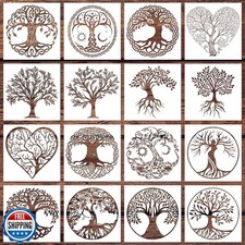 16Pcs 6 x 6 Inch Tree of Life Stencil, Reusable Stencils for Pain