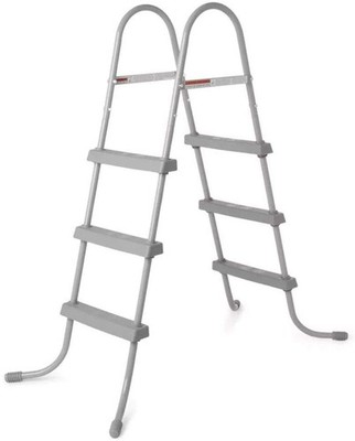 Bestway 58336E Above Ground Pool Ladder for 48'' Wall Height Pool (Brown Box)
