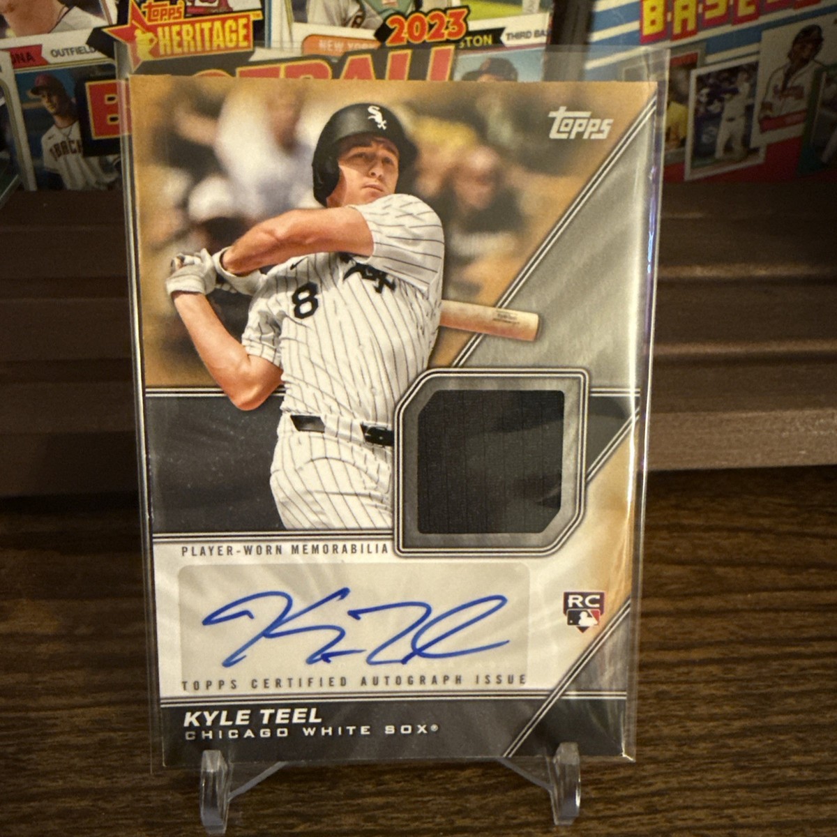 【今週限定価格】Kyle Teel 直筆サイン ユニフォーム Fanatics 2026 Topps Series 1 Kyle Teel Major League Material Autograph